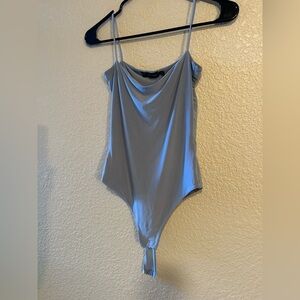 Sky Blue Cowl Neck Top